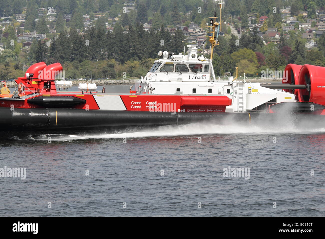Canadian Coast Guard Hovercraft Stockfoto