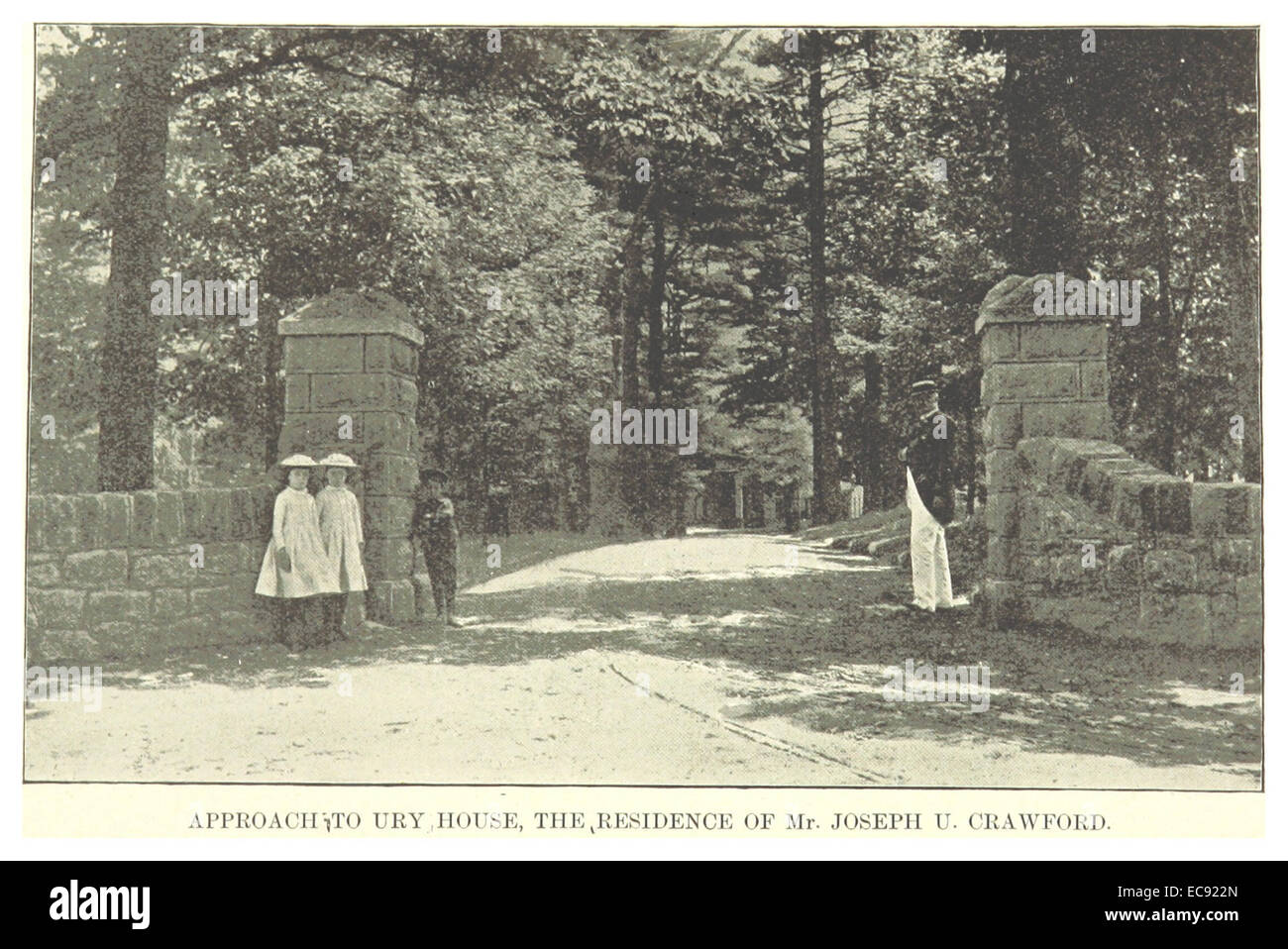 HOTCHKIN(1892) p410 Residenz von Herrn Joseph U. Crawford - URY House Stockfoto