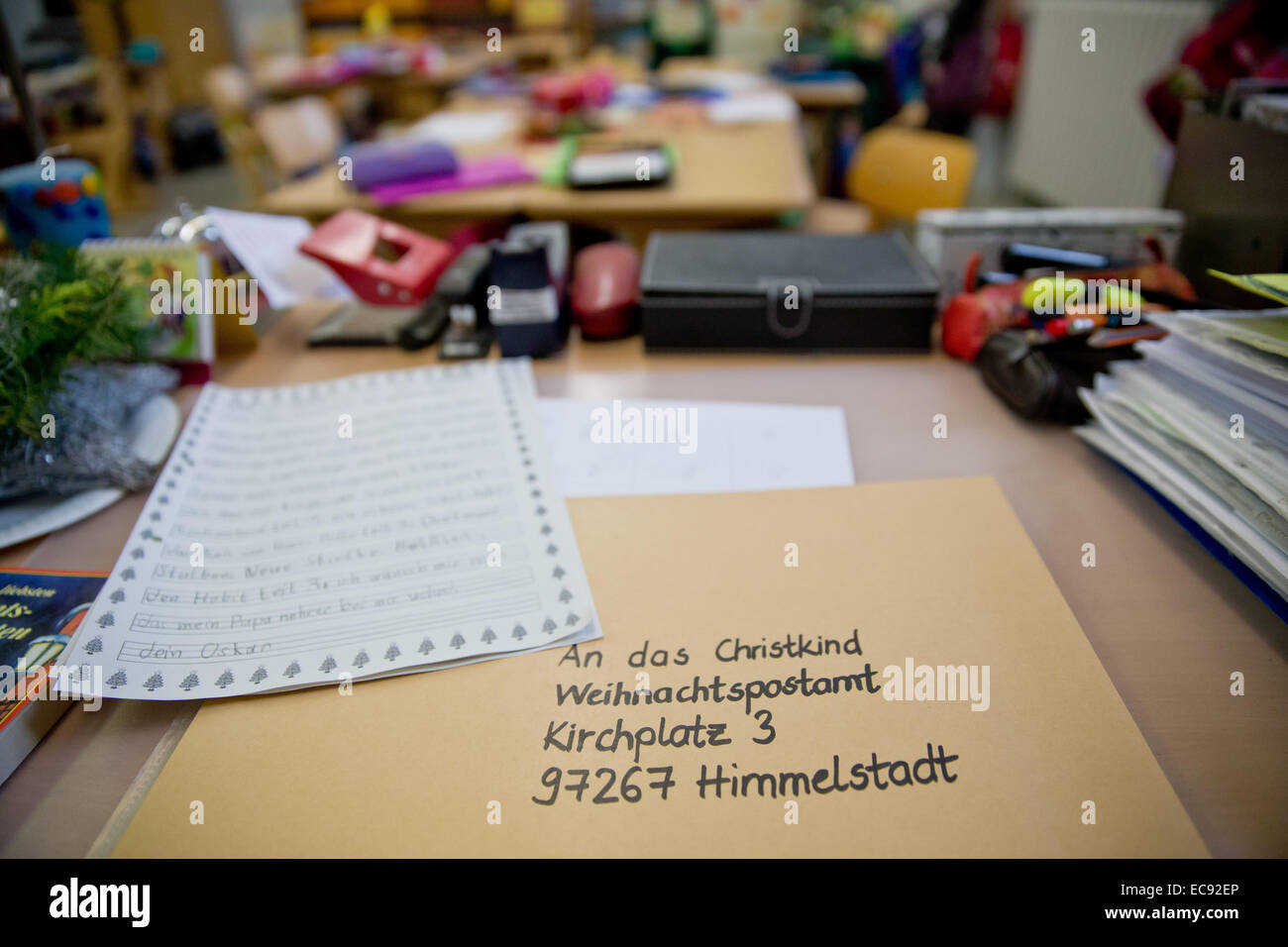 Würzburg Deutschland 2 Dezember 2014 Ein Umschlag Mit Der