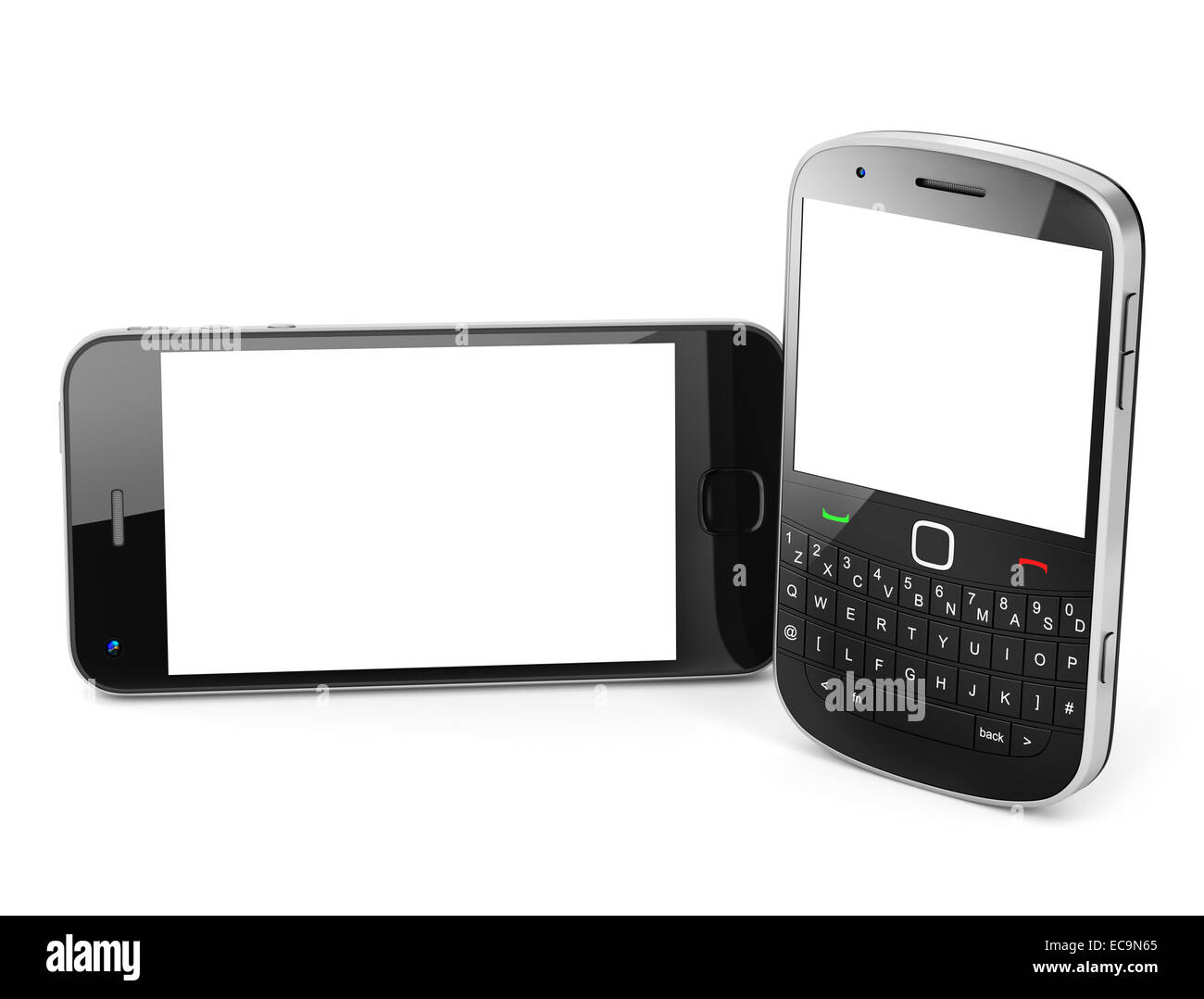 Schwarzen Handys. Stockfoto