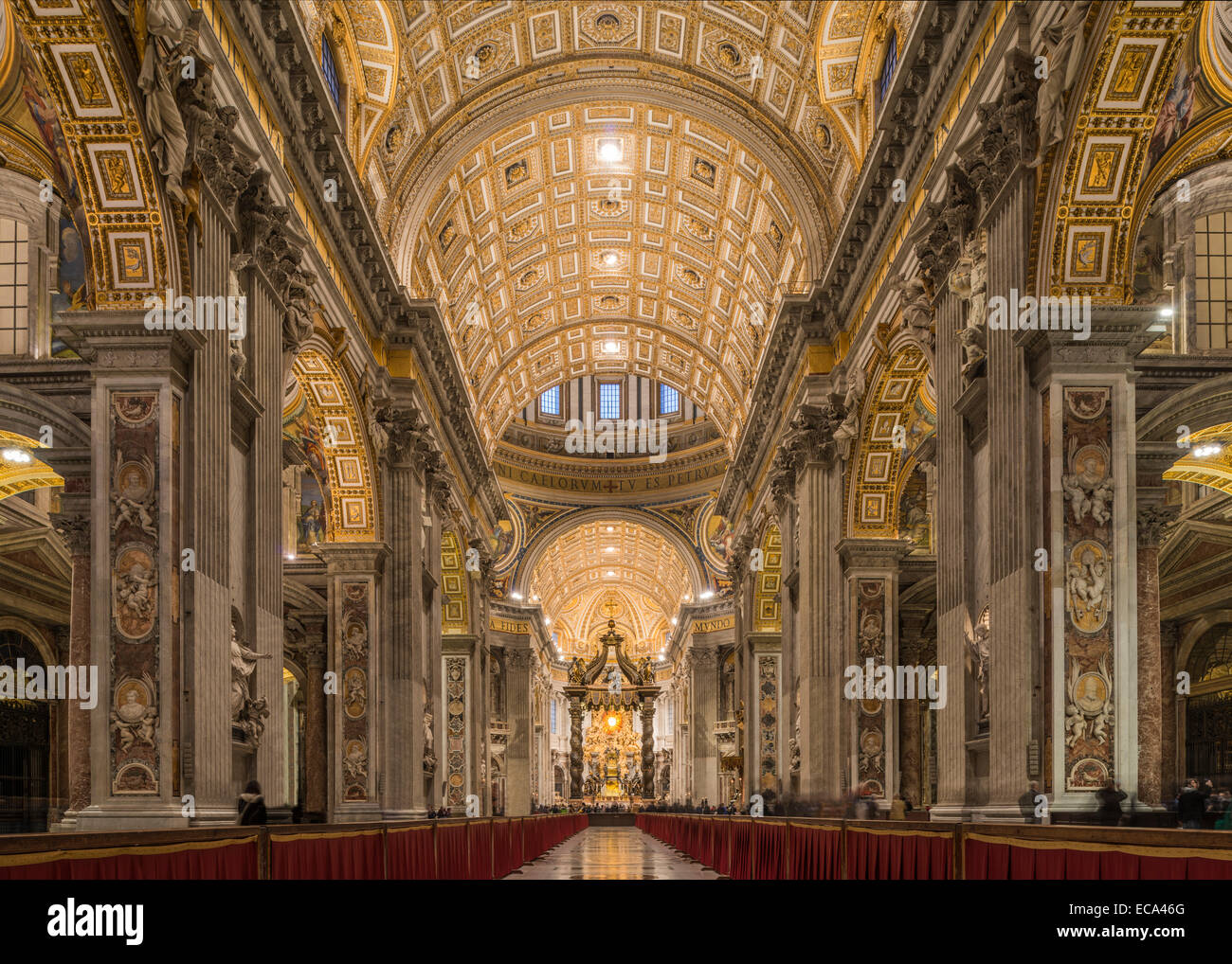 Petersdom, Interieur, Rom, Italien Stockfoto