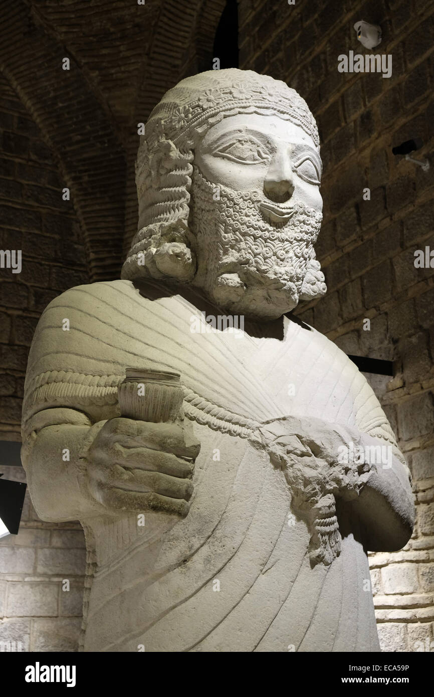 Statue des Hittite König Mutallu, Anadolu Medeniyetleri Müzesi oder Museum der anatolischen Zivilisationen, Ankara, Türkei Stockfoto