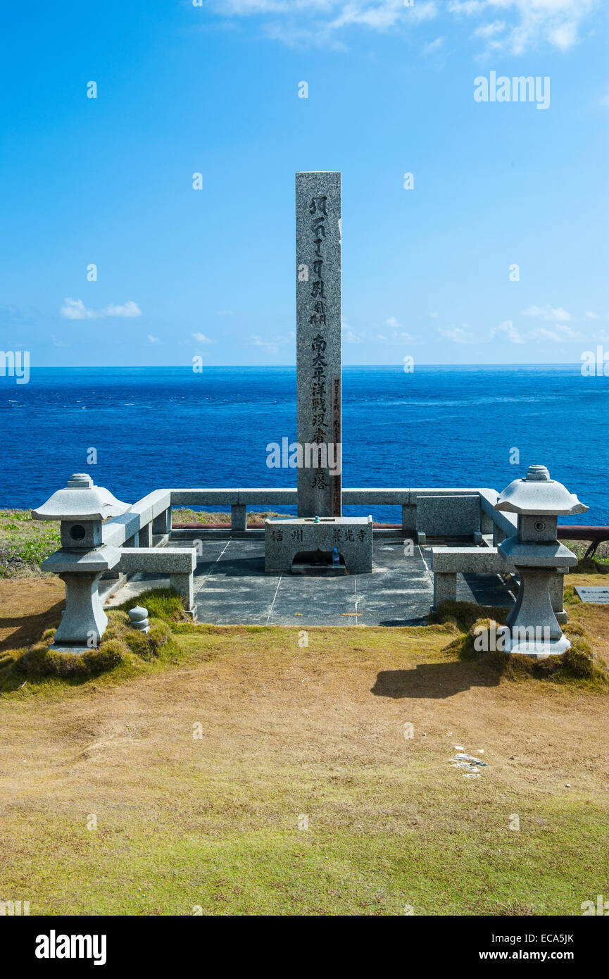 Zweiter Weltkrieg-Denkmal in Banzai Klippen, Saipan, Nördliche Marianen Stockfoto