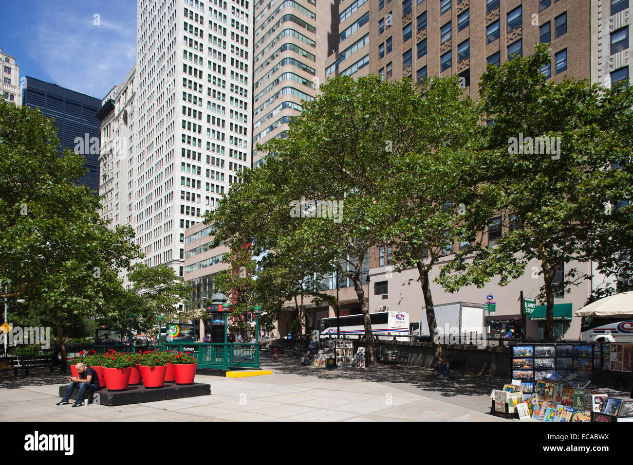 historische Wolkenkratzer, Greenwich Street, Bankenviertel, Manhattan, New York, Usa, Amerika Stockfoto