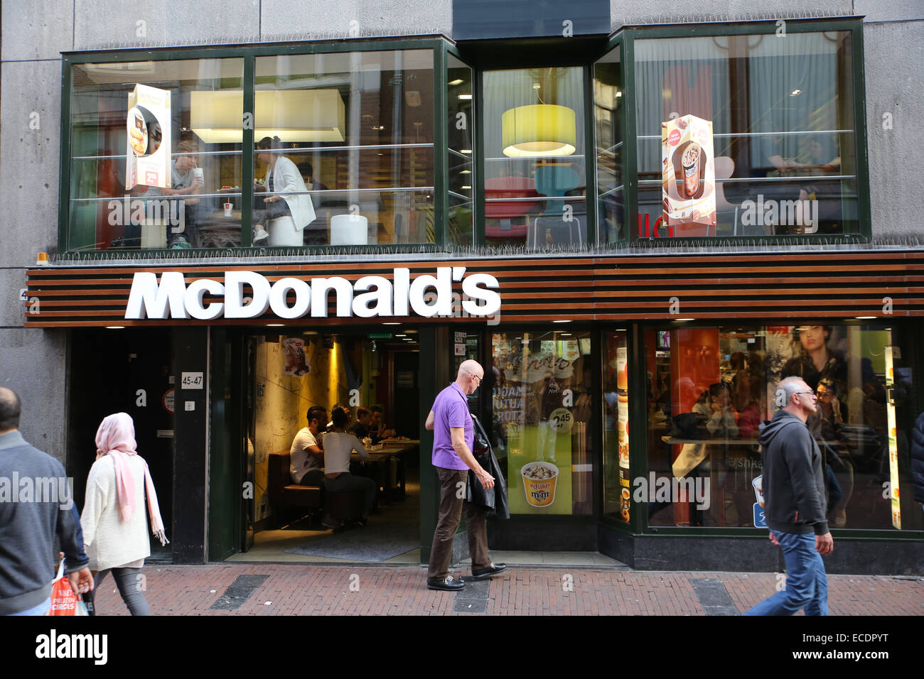 Amsterdam Mcdonalds mcdonald Stockfoto