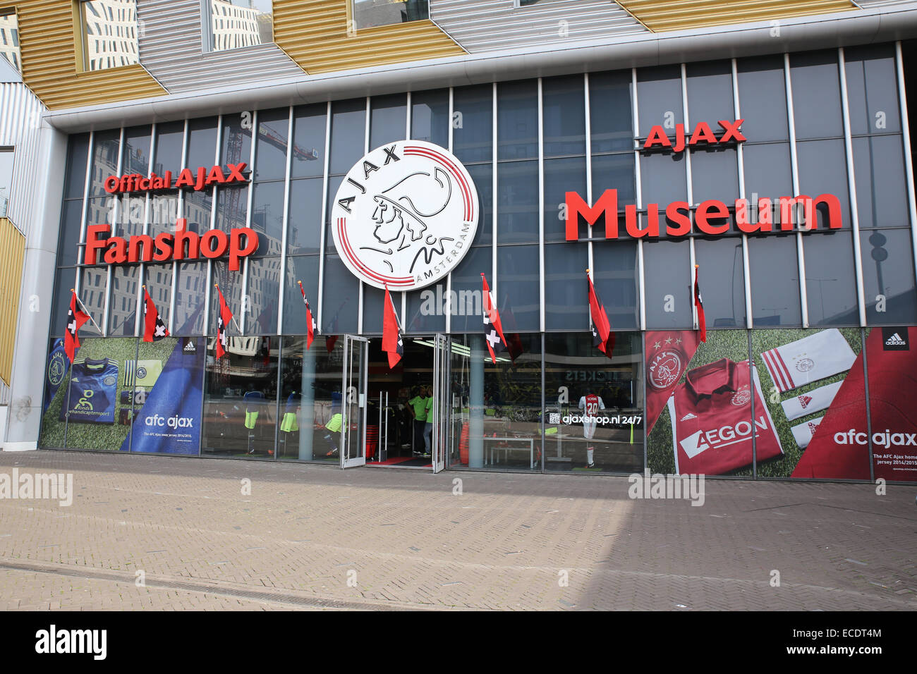 offizielle Ajax-Fan-Shop-museum Stockfoto