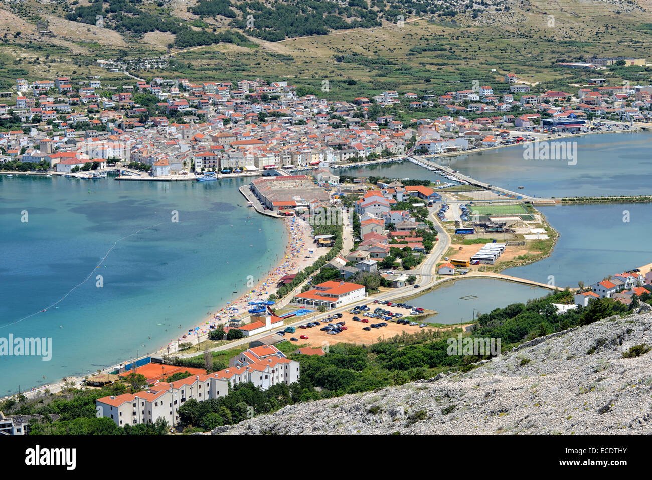 Stadt Pag, Kroatien Stockfoto