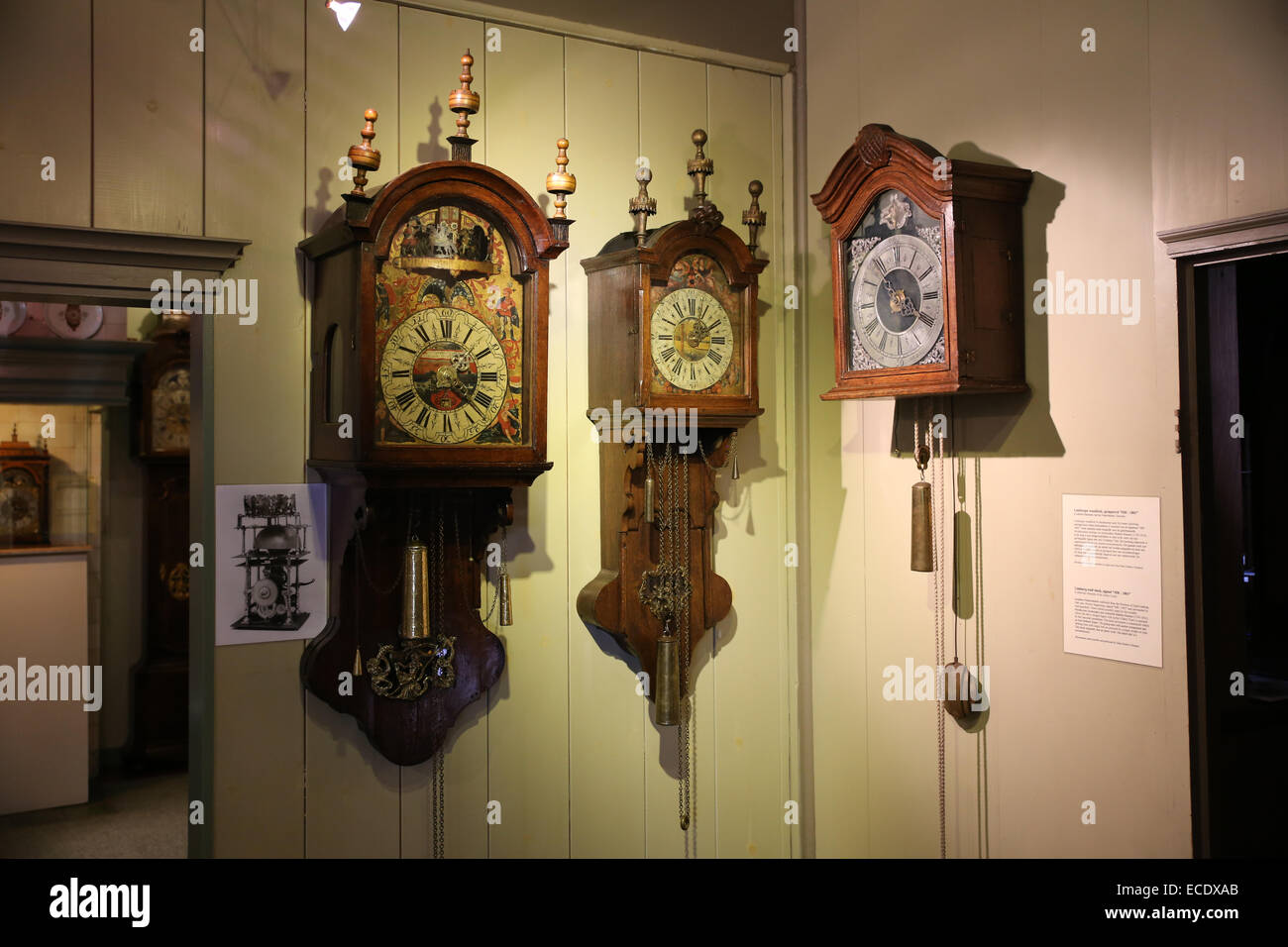 Vintage Uhrenmuseum Stockfoto