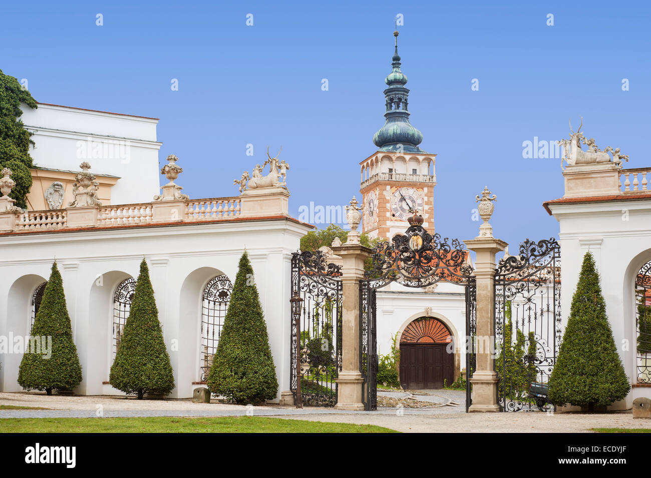 Lichtenstein Schloss, Süd-Mähren, Mikulov, Tschechien, Europa Stockfoto