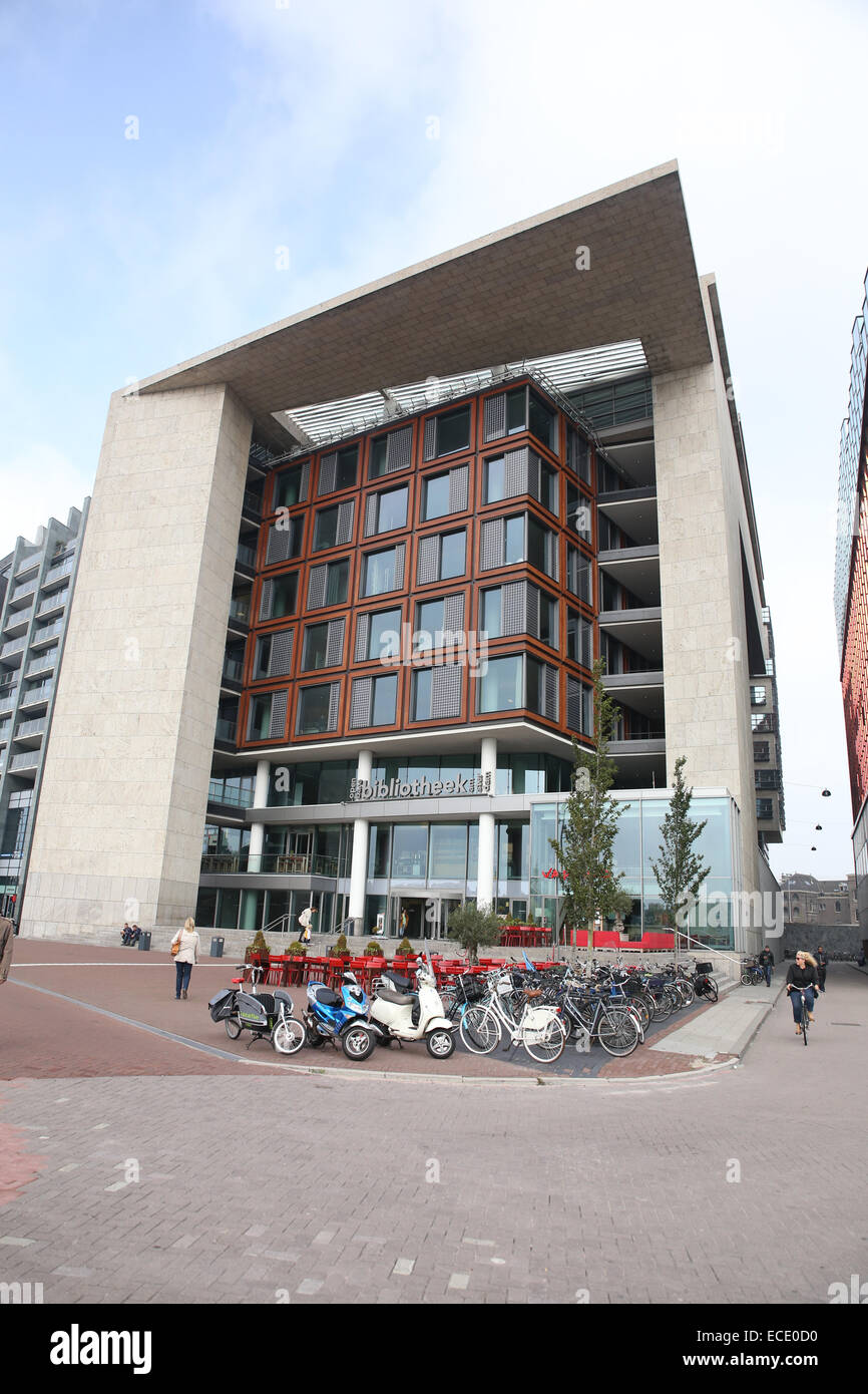 Amsterdamer Stadtbibliothek Bibliotheek äußeren Tag Stockfoto