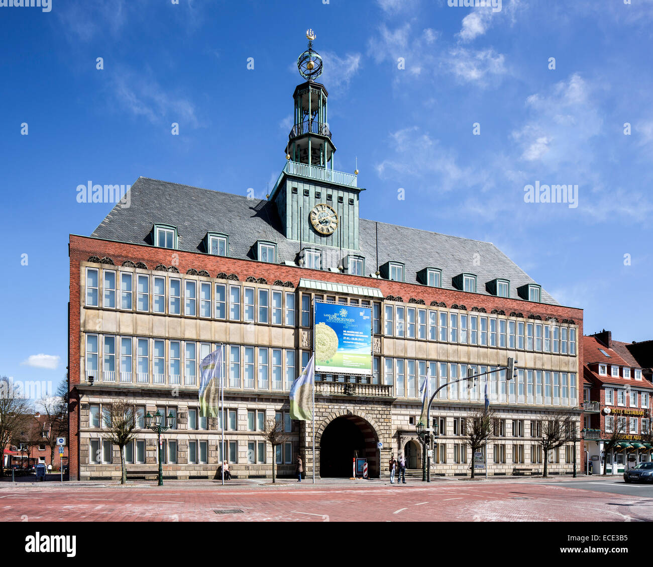 Ehemaliges Rathaus, heute ostfriesischen Museum, Emden, Ostfriesland, Niedersachsen, Deutschland Stockfoto
