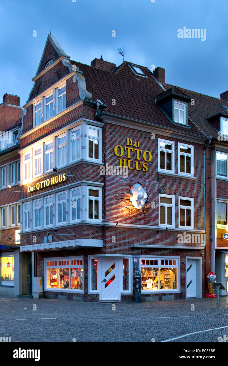Historische Giebel Haus, heute Dat Otto Huus der Komiker Otto Waalkes, Emden, Ostfriesland Historische Giebel Haus, heute Dat Otto Huus der Komiker Otto Waalkes, Emden, Ostfriesland