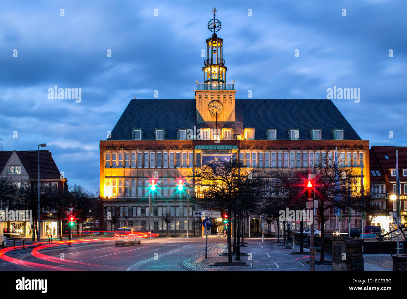 Ehemaliges Rathaus, heute ostfriesischen Museum, Emden, Ostfriesland, Niedersachsen, Deutschland Stockfoto