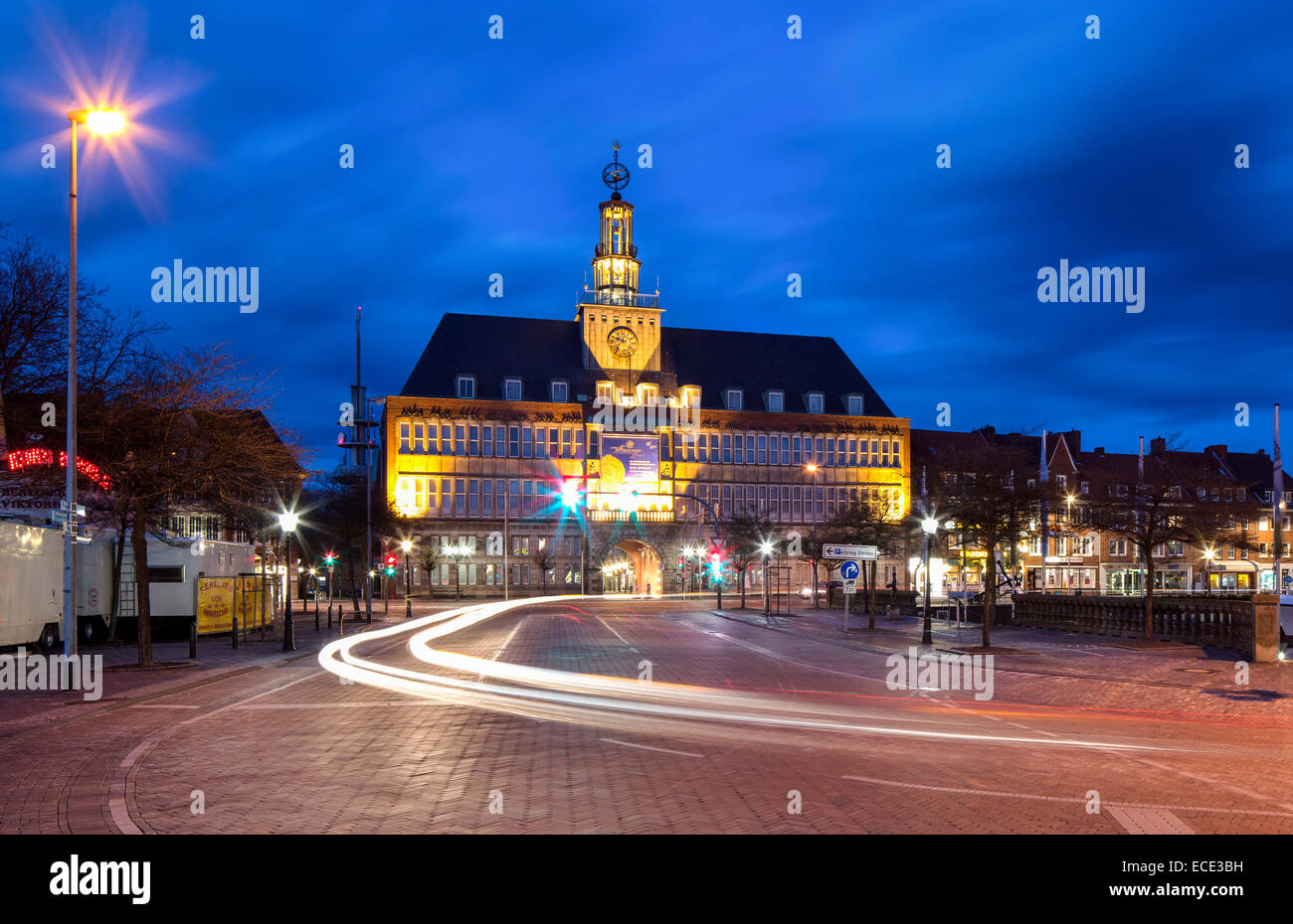 Ehemaliges Rathaus, heute ostfriesischen Museum, Emden, Ostfriesland, Niedersachsen, Deutschland Stockfoto