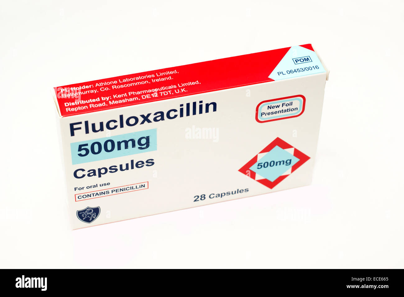 Flucloxacillin "Kapseln" Penicillin - Penicillinase-resistente Penicilline Antibiotika zur Behandlung von einer Reihe von Bedingungen Stockfoto