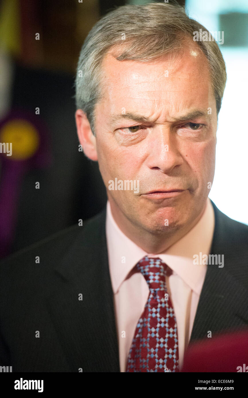 Die UKIP Führer Nigel Farage. Stockfoto