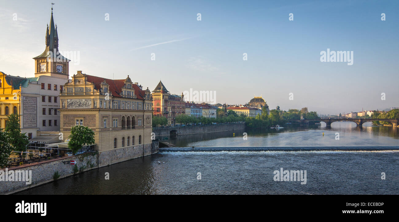 Tschechien, Prag, Moldau Stockfoto