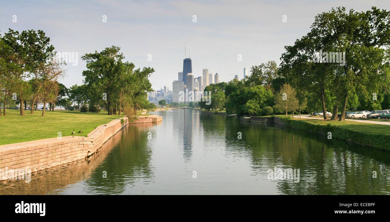 USA, Illinois, Chicago skyline Stockfoto