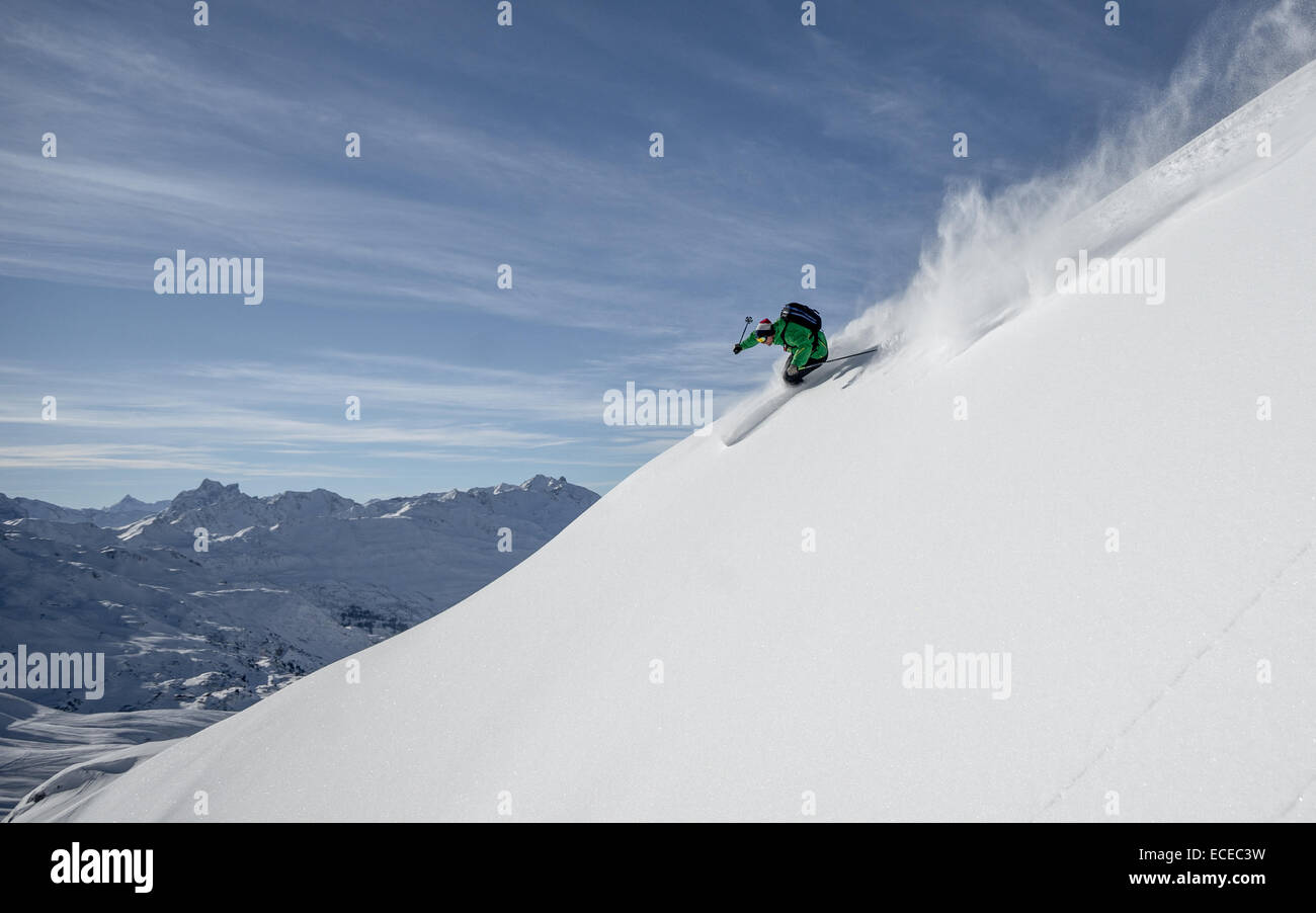 Österreich, downhill Freeride Ski Skifahren Stockfoto