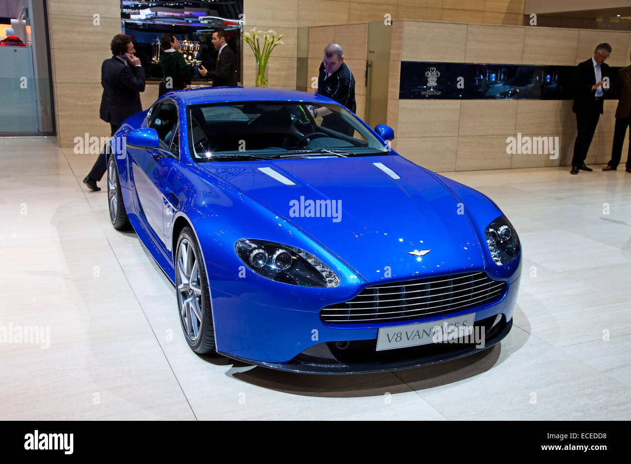 Genf - März 8: Der Aston Martin Vantage V8 auf dem Display auf der 81. International Motor Show Palexpo-Genf am 8. März; 2011 ich Stockfoto