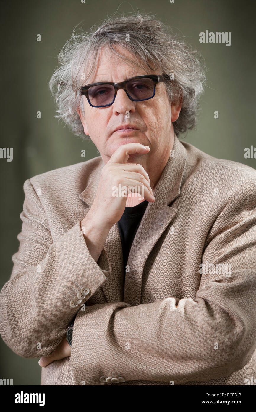 Paul Muldoon, irischer Dichter, auf dem Edinburgh International Book Festival 2014. Edinburgh, Schottland. 17. August 2014 Stockfoto