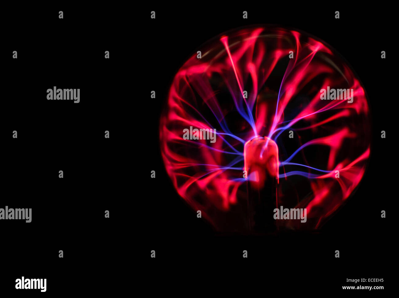 Plasma-Kugel-Energie Stockfoto