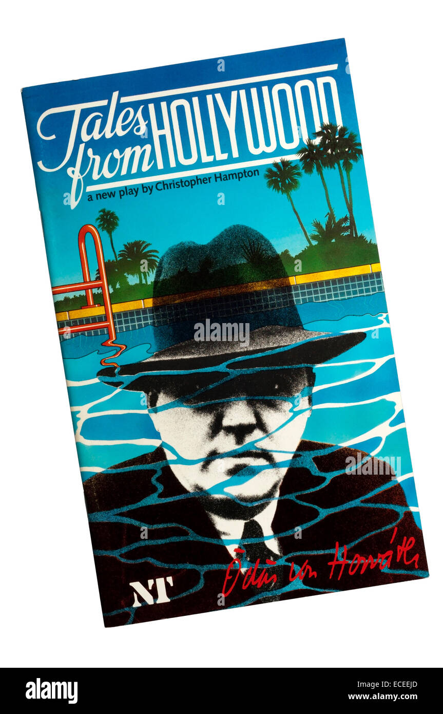 Programm für die 1983 Produktion von Tales From Hollywood von Christopher Hampton am Olivier Theatre. Stockfoto