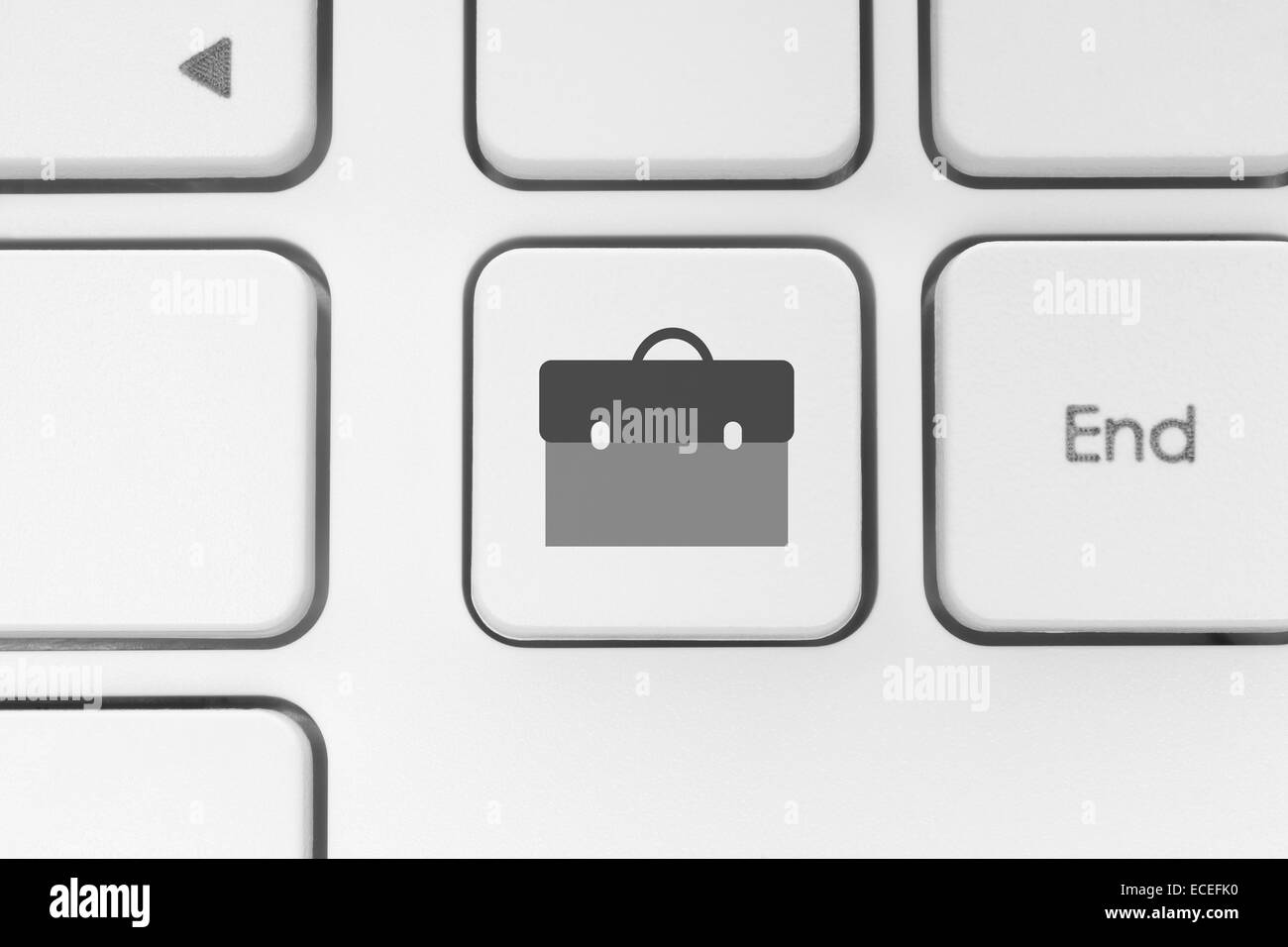 Tasche auf die Schaltfläche "Tastatur" Stockfoto