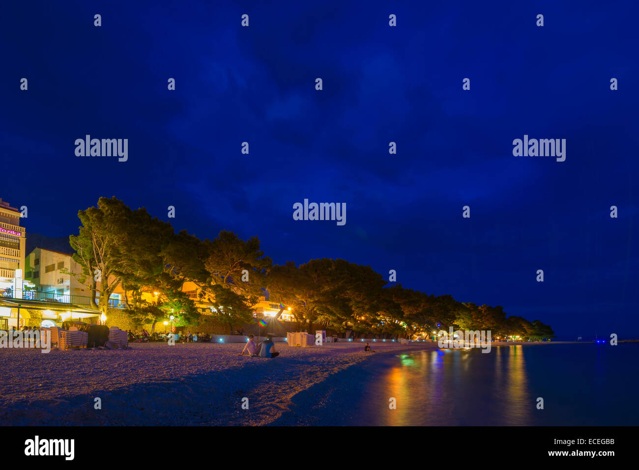 Baska Voda Makasera Riviera Fernsehreihe, Baska Voda Stockfoto