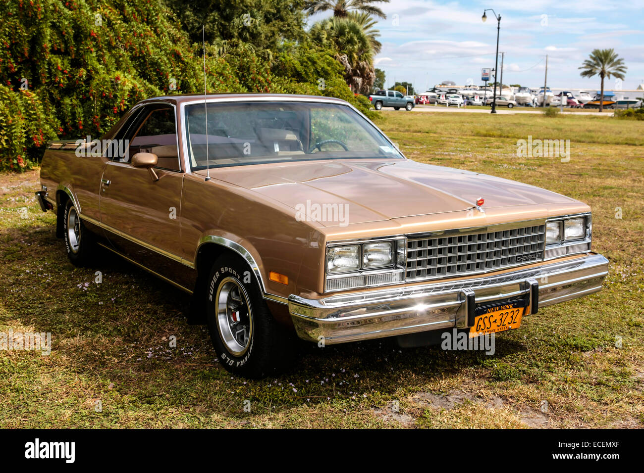 1982-Chevy El Caminoon-Display bei einer Oldtimer-Show in S. Florida Stockfoto