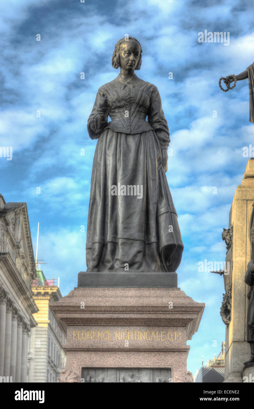 Statue von Florence Nightingale London Stockfoto