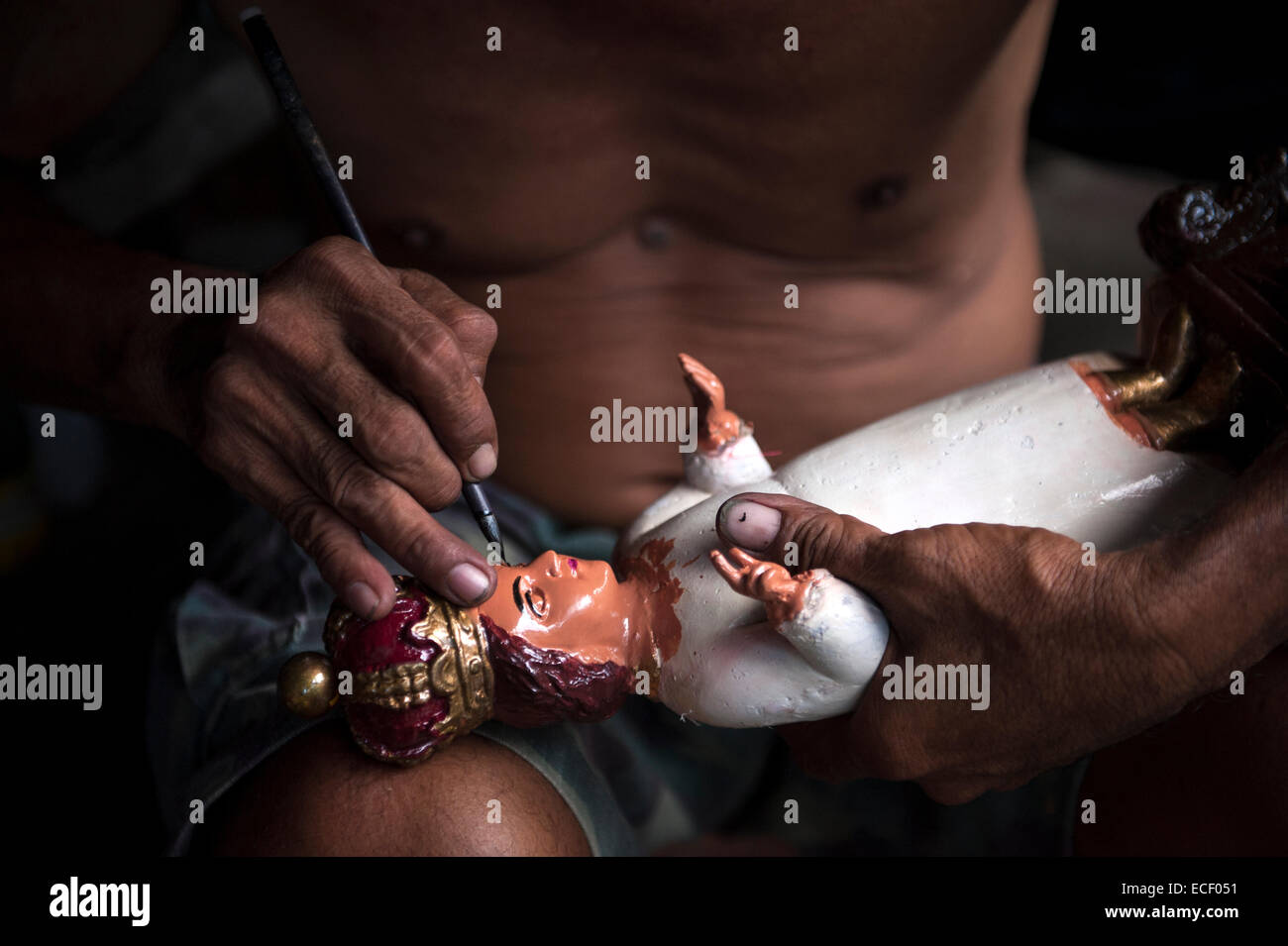 Santo Nino Symbole außerhalb Santo Nino Basilika zu machen Stockfoto