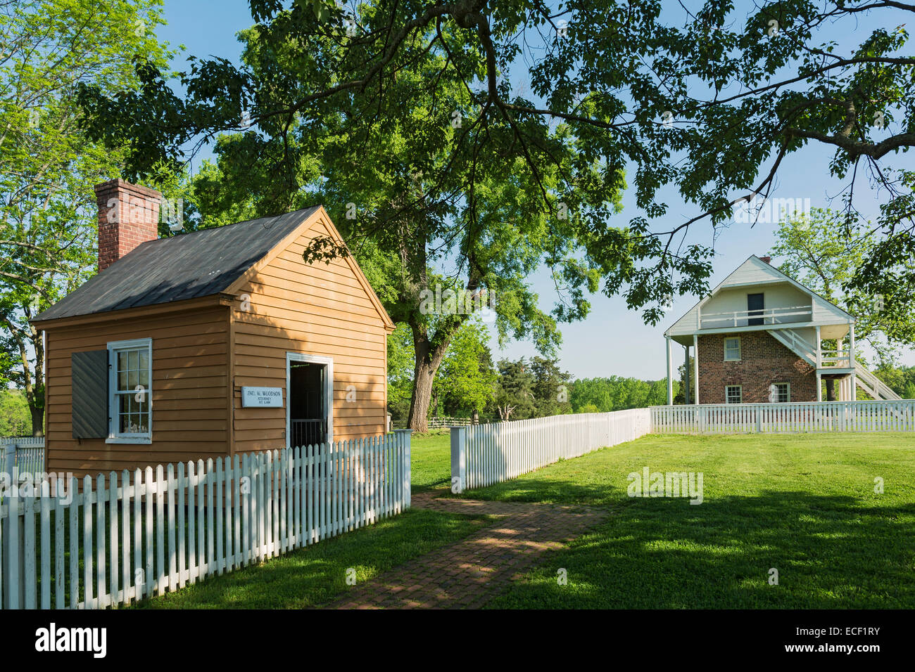 Virginia, Appomattox Court House National Historical Park, Woodson Kanzlei ca. 1856 Stockfoto