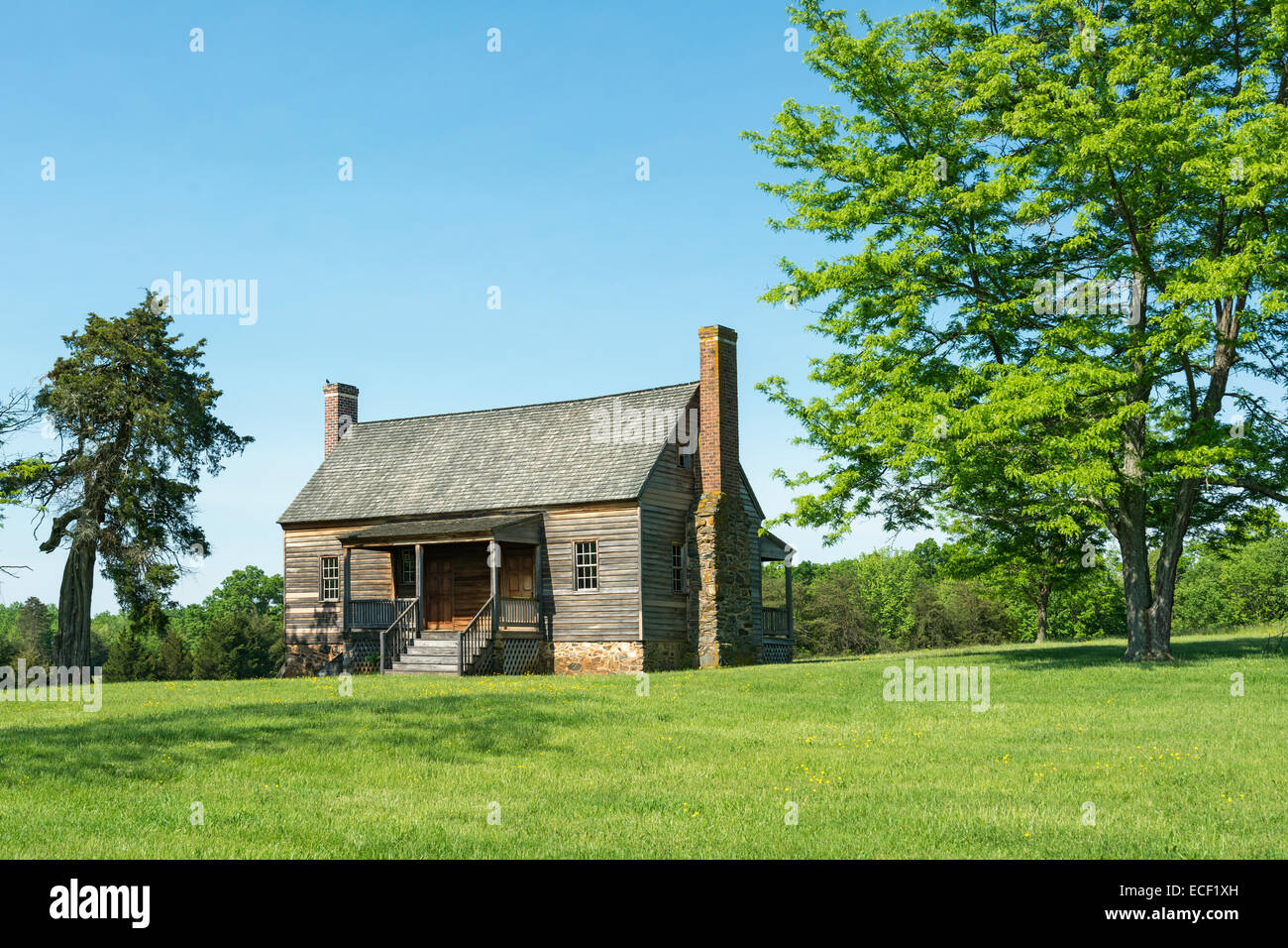 Virginia, Appomattox Court House National Historical Park, Mariah Wright House, gebaut Mitte der 1820er Jahre Stockfoto
