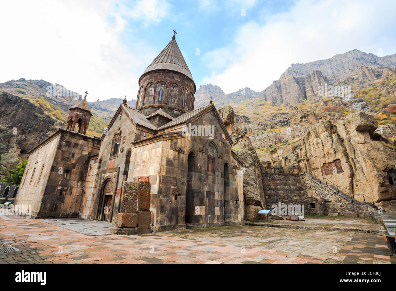 Kloster von Geghard ist eine orthodoxe christliche Kloster befindet sich in Kotayk Provinz von Armenien Stockfoto
