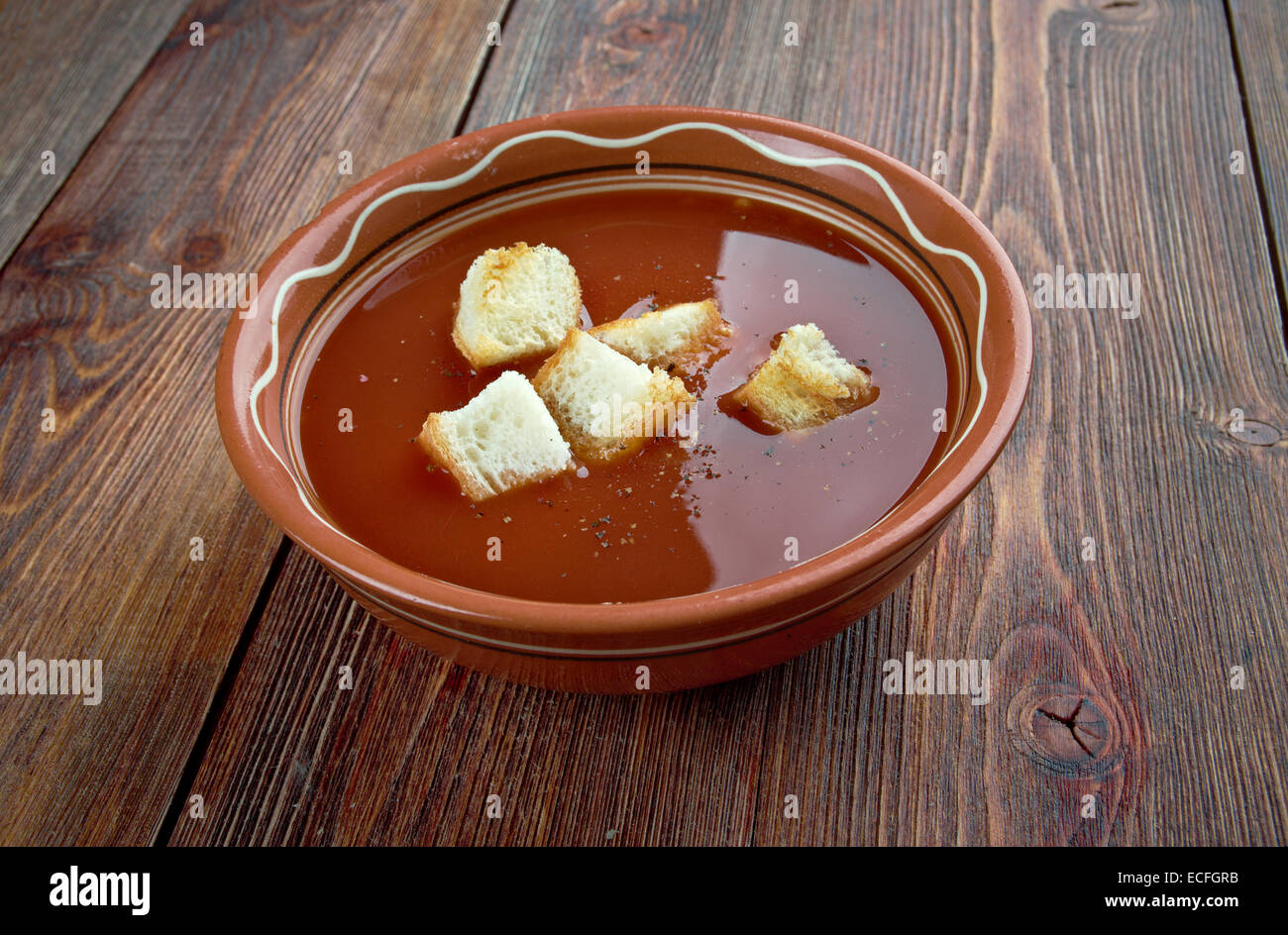 Tarhana-Suppe - traditionelle türkische Suppe tarhana Stockfotografie ...