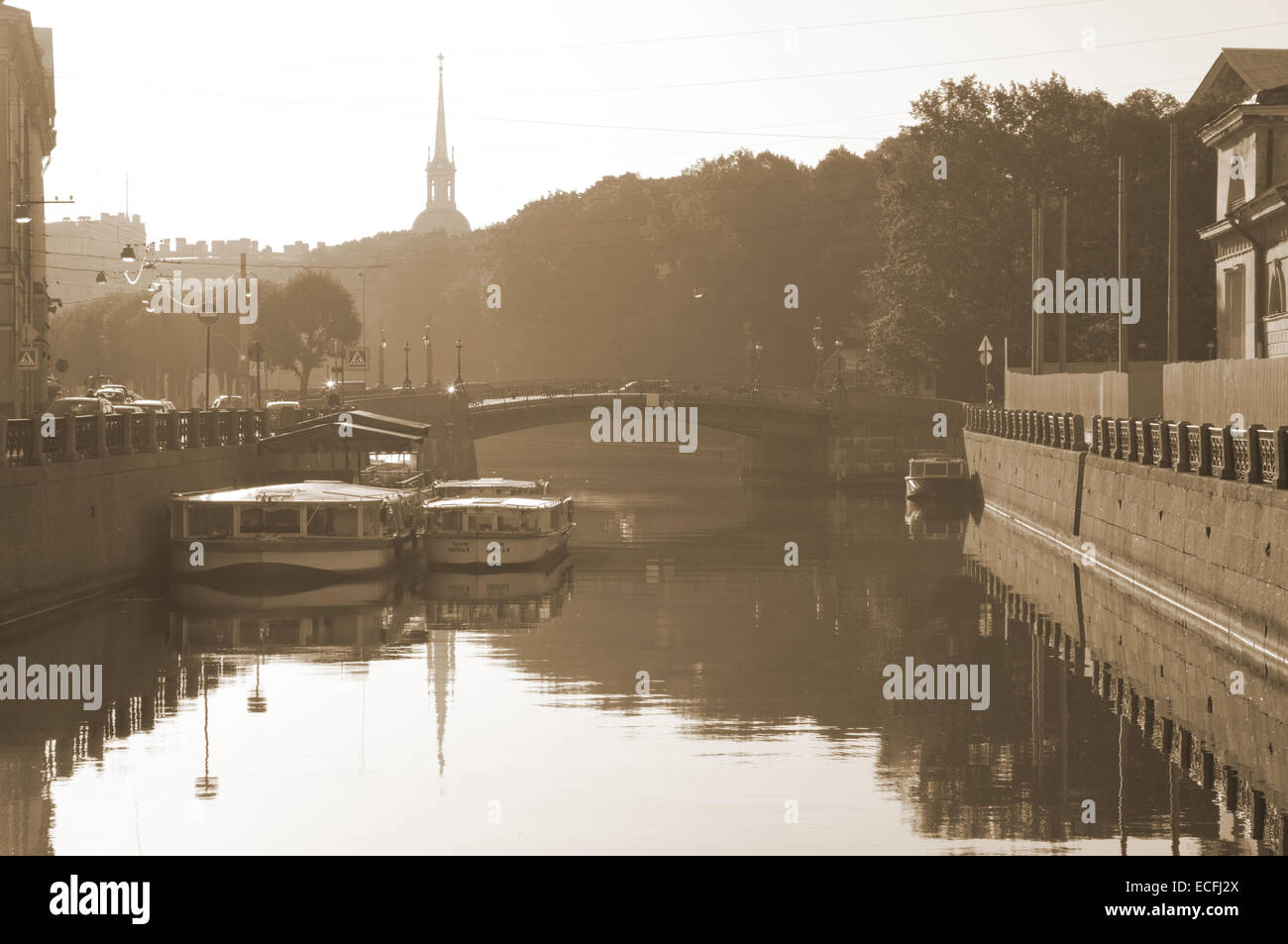 Flusses Moyka, Sankt Petersburg, Russland. Stockfoto