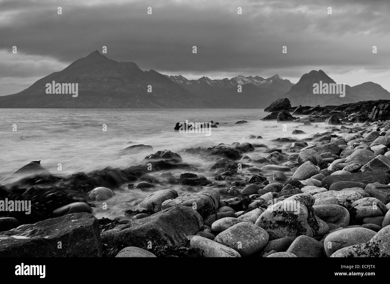 die cullin Hügel von Elgol Beach, auf der Isle Of Skye, Schottland Stockfoto