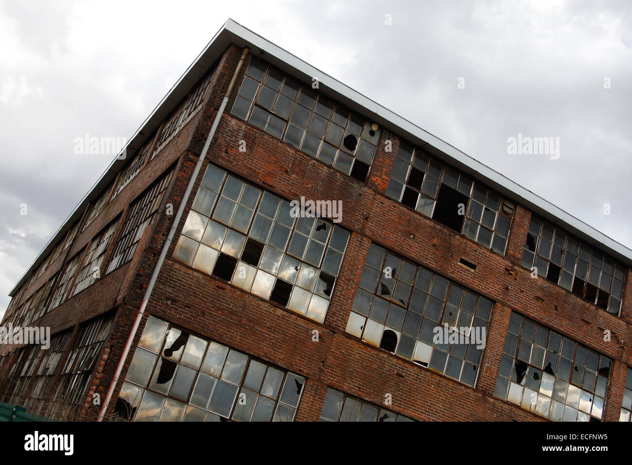 Verlassene Ruine der alten Fabrik, Eisenach, Deutschland Stockfoto