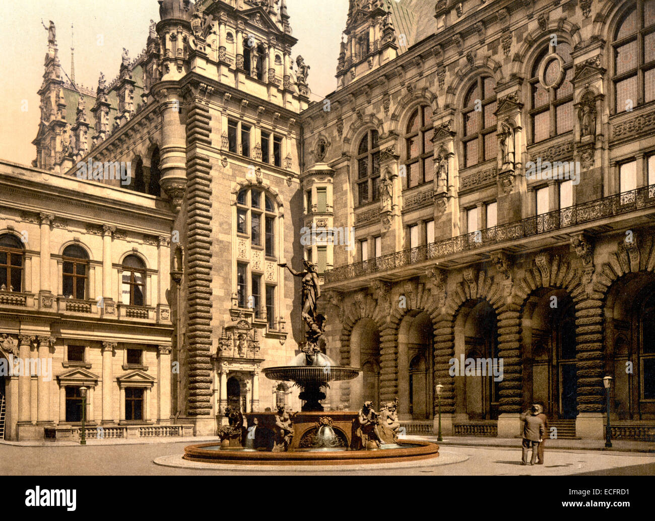 Gerichtsgebäude, Hamburg, Deutschland, um 1900 Stockfoto