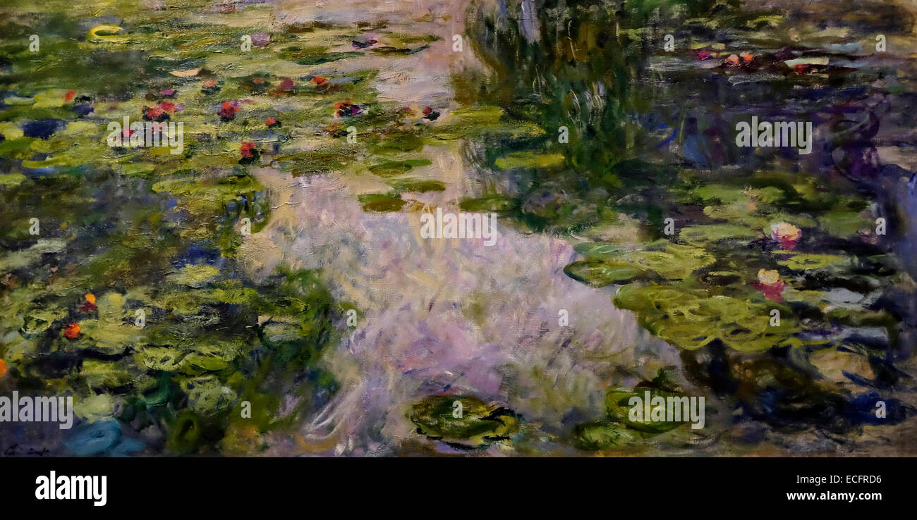 Seerosen 1917/1919 - Claude Monet Stockfoto