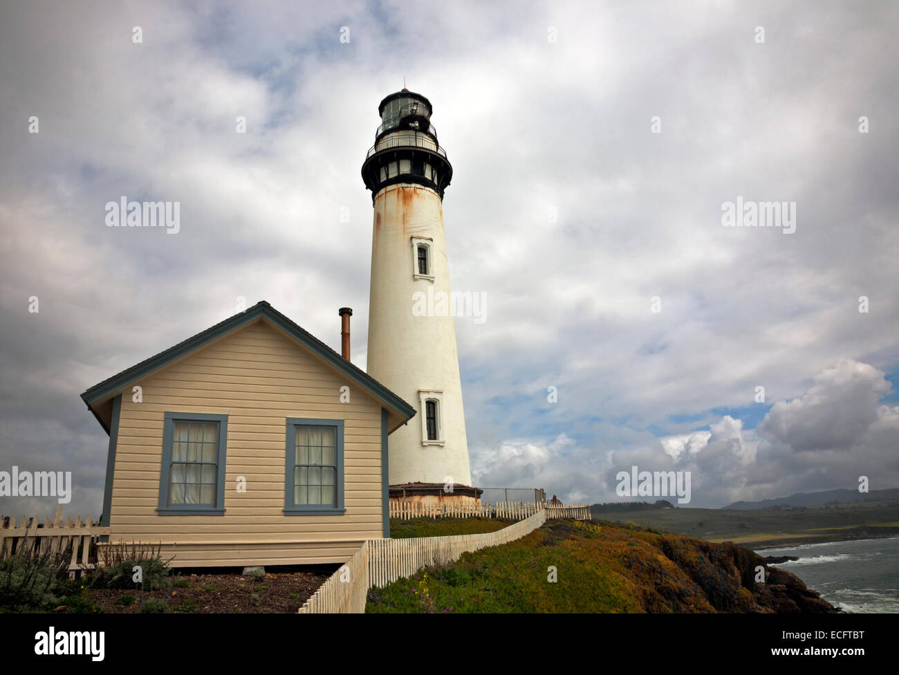 CA02491-00... Kalifornien - Pigeon Point Lighthouse. Stockfoto