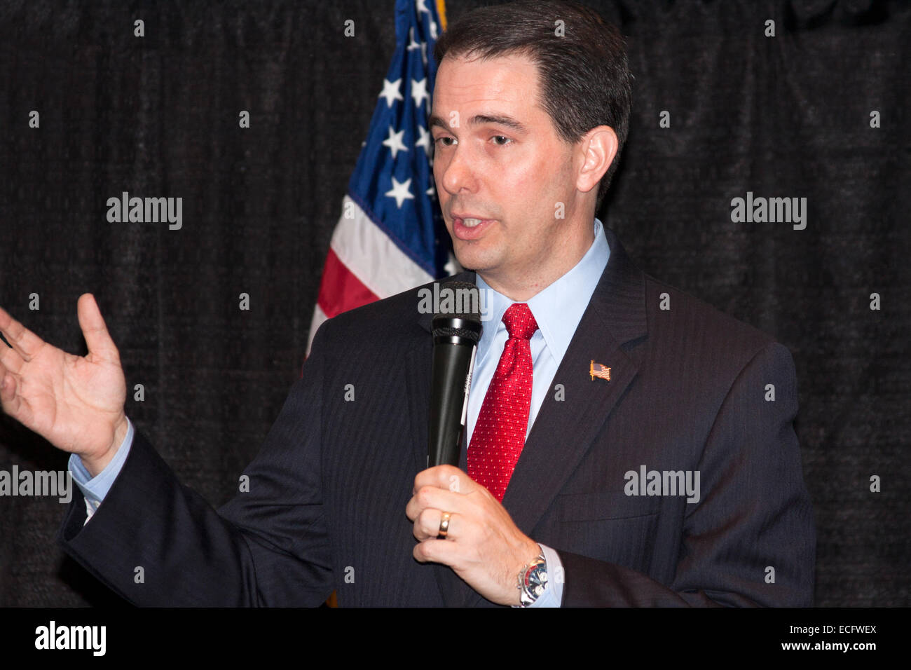 Republikanische Gouverneur Walker Wisconsin Stockfoto