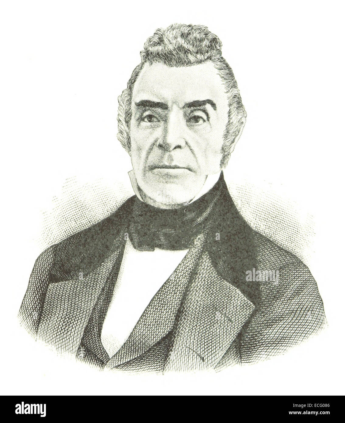 Dieses historische Werk von Sulté aus dem Jahr 1882 zeigt Wolfred Nelson, Oberbefehlshaber während der Schlacht von Saint-Denis am 23. November 1837 in Kanada. Stockfoto