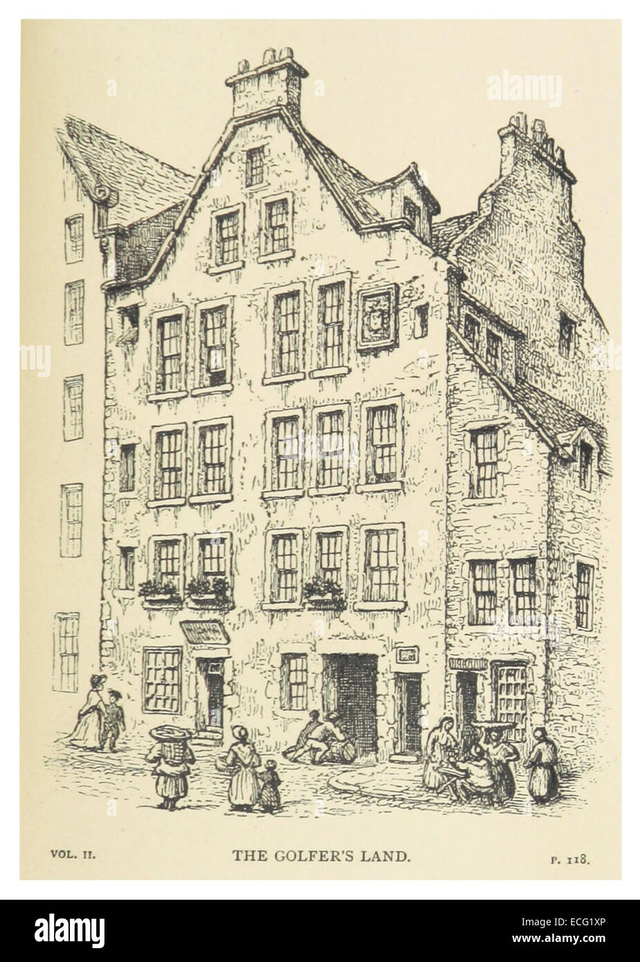 Seite 2,143 aus Wilsons Werk von 1878, das Golver’s Land beschreibt, eine historische Region oder ein Landgebiet mit bedeutendem historischen oder geografischen Kontext während des späten 19. Jahrhunderts. Stockfoto