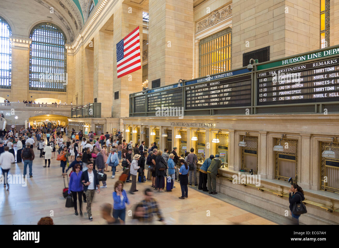 Innenraum des Grand Central Terminal, Midtown in New York City Stockfoto