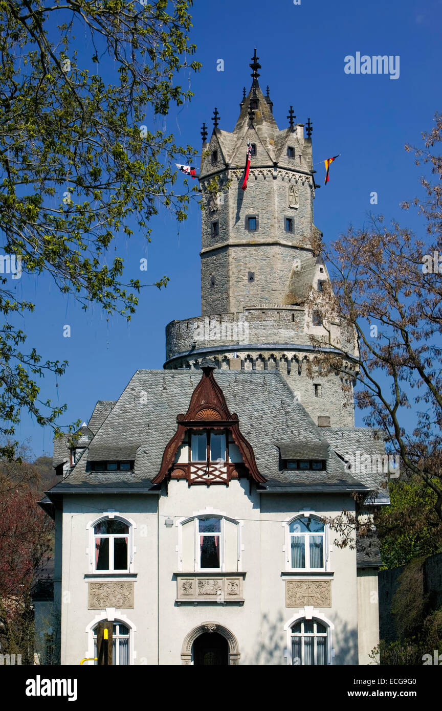 Der Runde Turm von Andernach, Rheinland-Pfalz, Deutschland, Europa, Der Runde Turm von Andernach, Deutschland Stockfoto