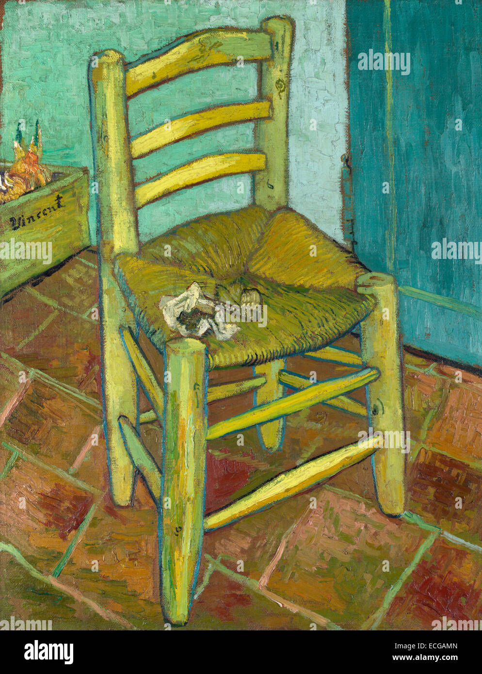 Van Goghs Stuhl 1888 Vincent Van Gogh Stockfoto