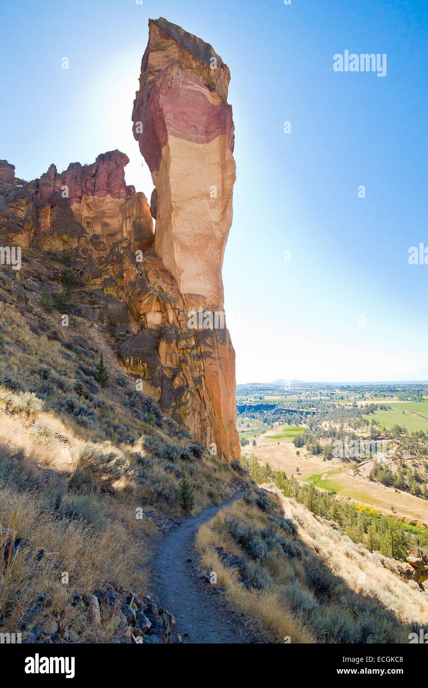 Affengesicht, Smith Rock, Oregon, USA Stockfoto