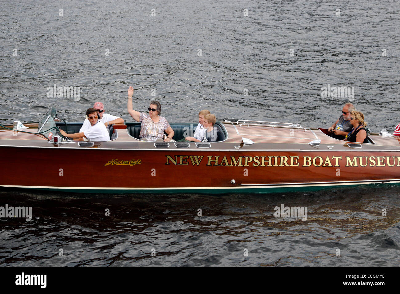 New Hampshire Bootsmuseum USA Amerika. Ausflug Tour. Lake Winnipesaukee Stockfoto